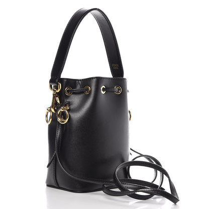Fendi Vitello Liberty Lucido F is Fendi Mini Mon Tresor Bucket Bag Black 4 of 8