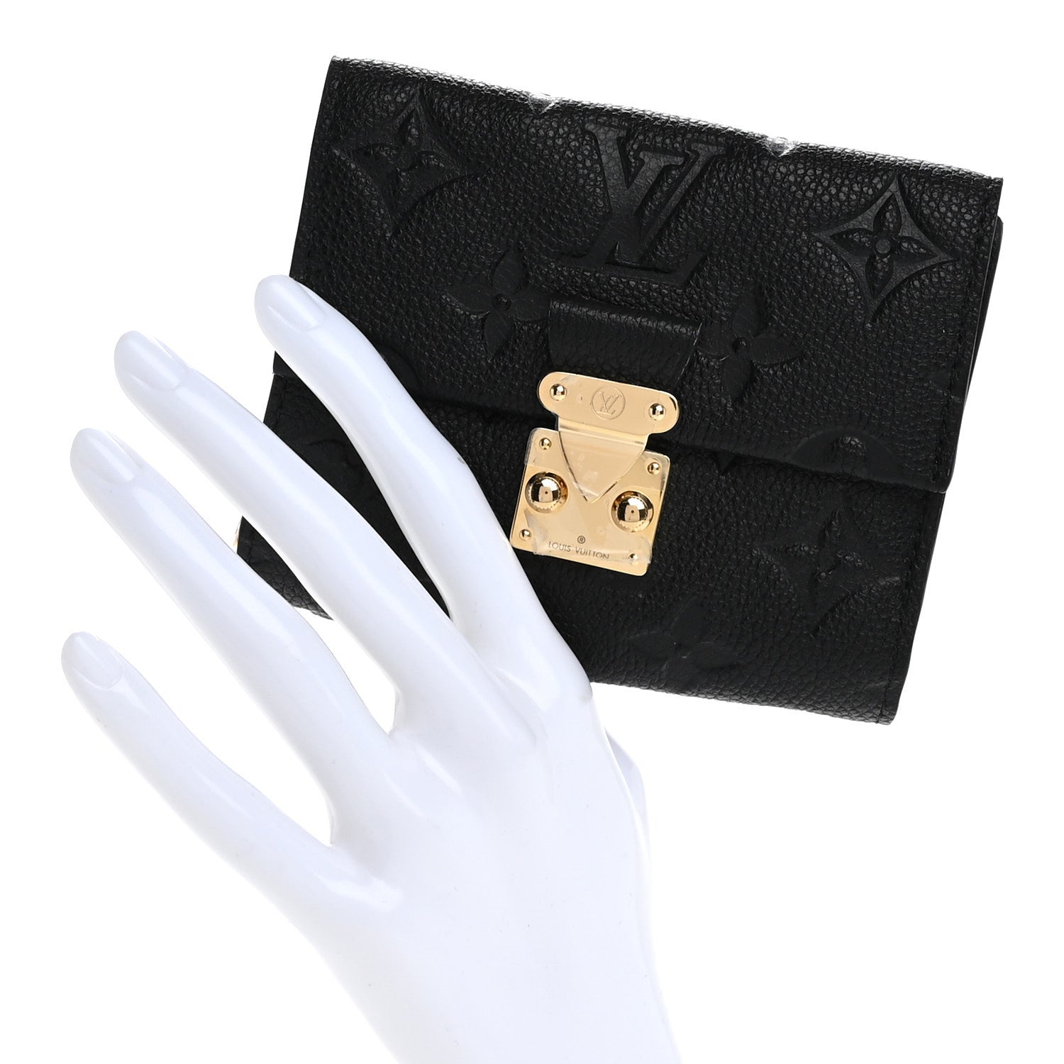 Louis Vuitton Empreinte Metis Compact Wallet Black 2 of 10