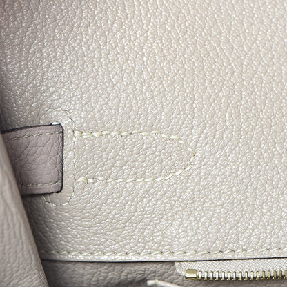 Hermes Togo Birkin 35 Gris Tourterelle 17 of 34