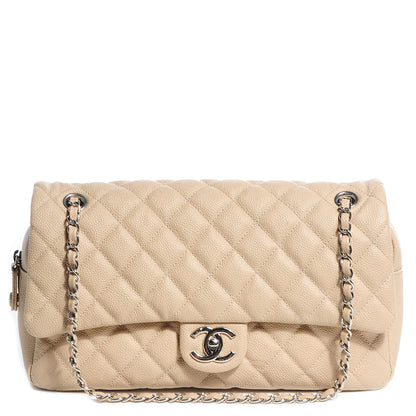 Chanel Caviar Jumbo Easy Flap Beige 1 of 9
