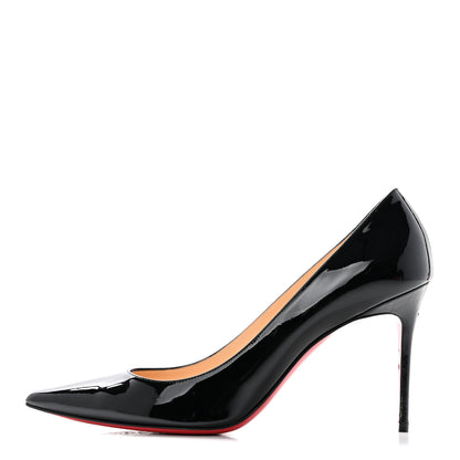 Christian Louboutin Patent Decollete 554 85 Pumps 40.5 Black 1 of 10