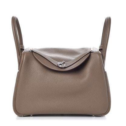 Hermes Taurillon Clemence Lindy 30 Etoupe 1 of 8