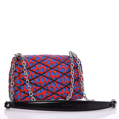 Louis Vuitton Canvas Patent Jungle Dots Malletage GO-14 PM Coquelicot Denim 3 of 6