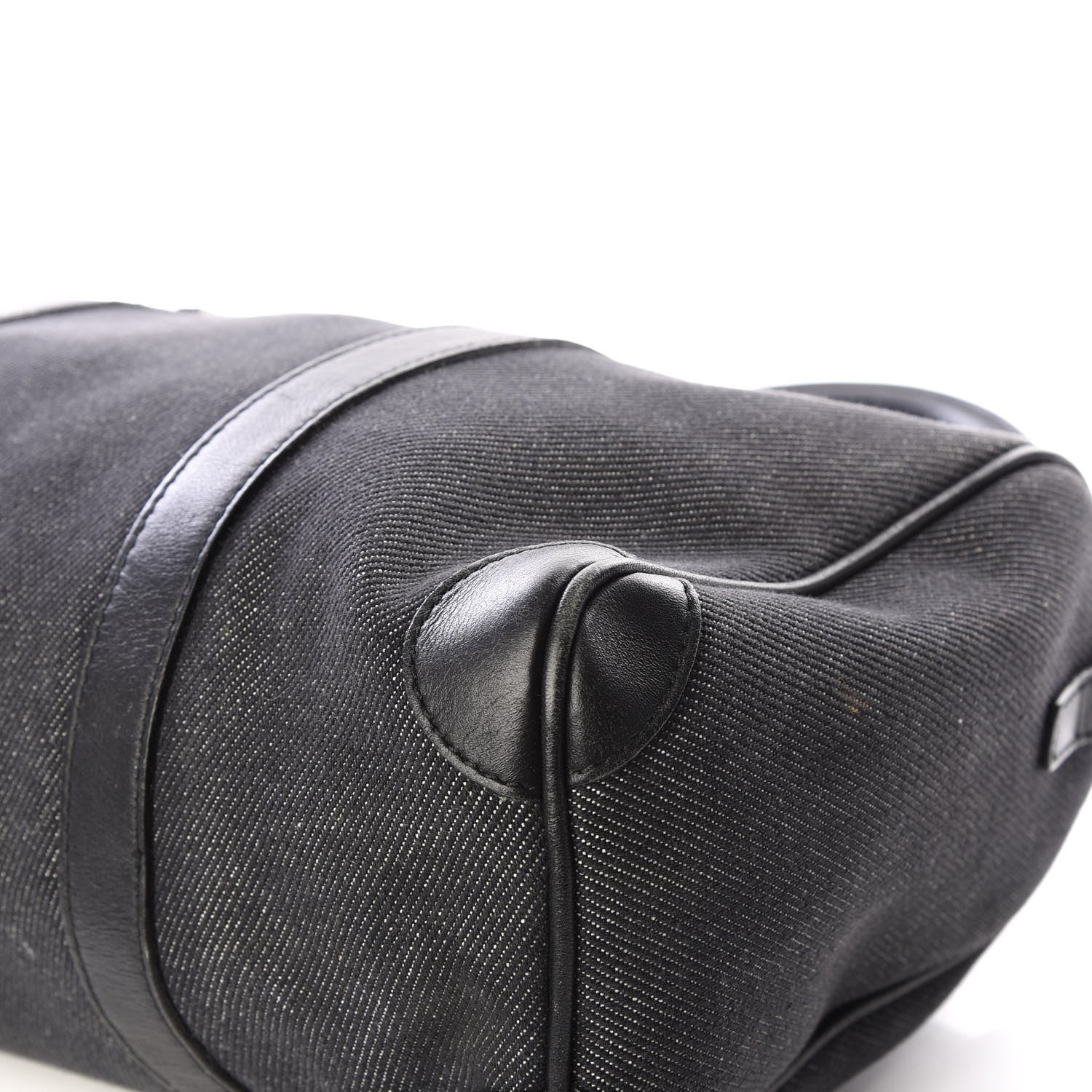 Gucci Denim Boston Bag Black 6 of 11