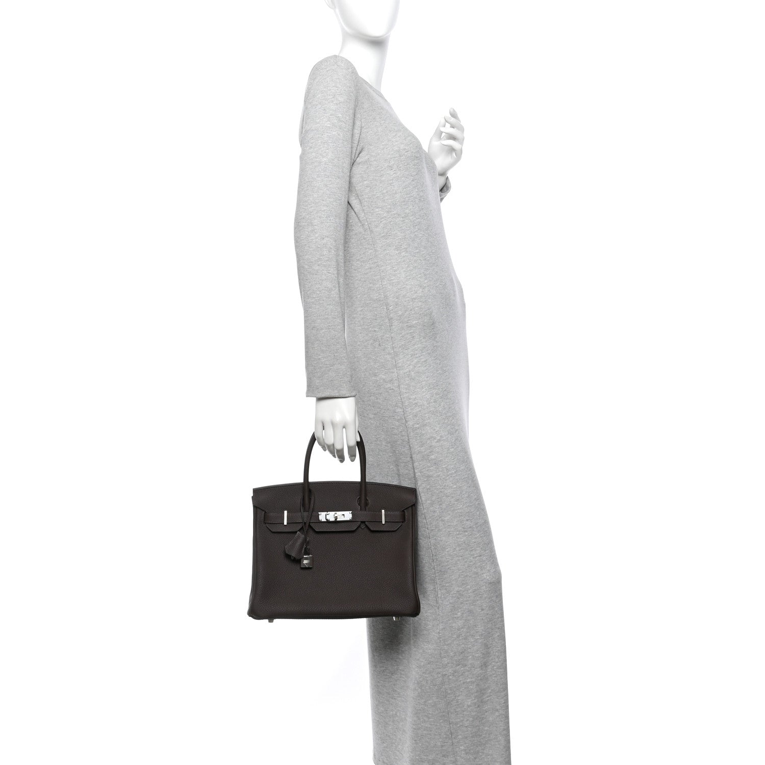 Hermes Togo BIRKIN 30 Chocolate 2 of 11