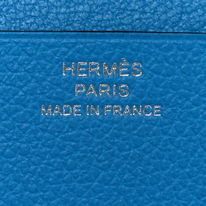 Hermes Evercolor MC2 Magellan Passport Holder Bleu Frida 6 of 8