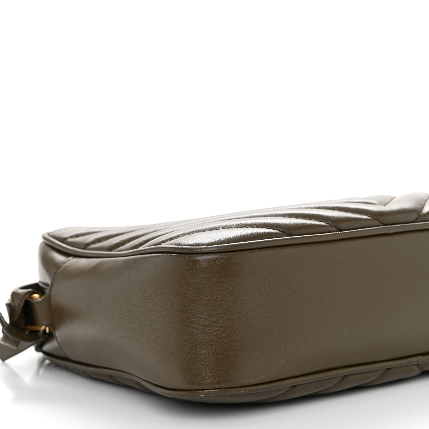 Saint Laurent Calfskin Matelasse Monogram Lou Camera Bag Military Olive 8 of 11