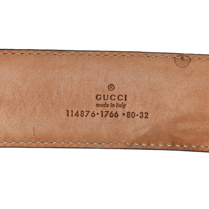 Gucci Metallic Guccissima Signature Interlocking G 40mm Belt 80 32 Cognac Brown 3 of 5
