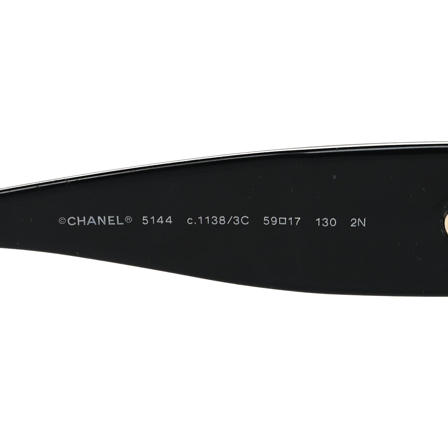 Chanel CC Sunglasses 5144 Black White 5 of 10