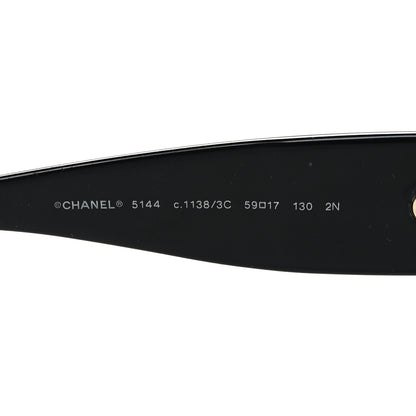Chanel CC Sunglasses 5144 Black White 5 of 10