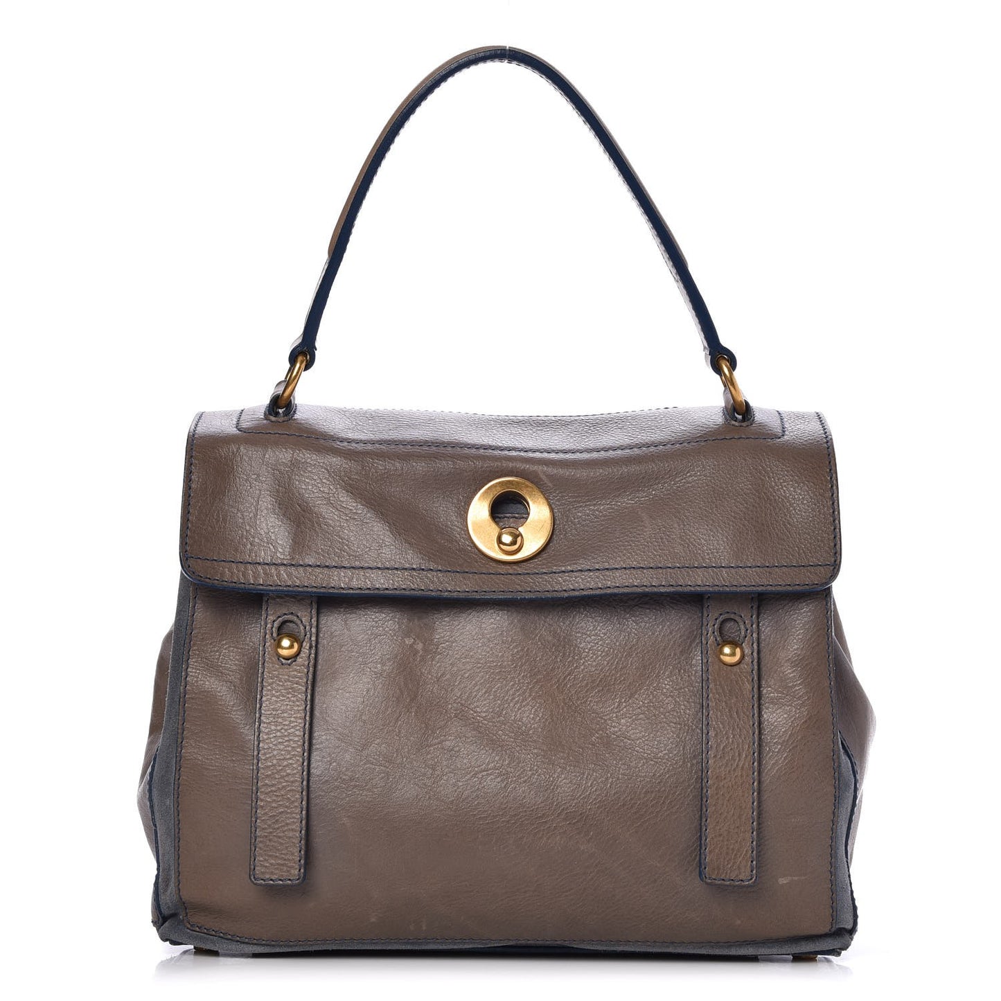 Calfskin Canvas Medium Muse Two Grey