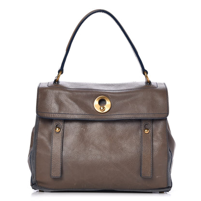 Saint Laurent Calfskin Canvas Medium Muse Two Grey 1 of 14