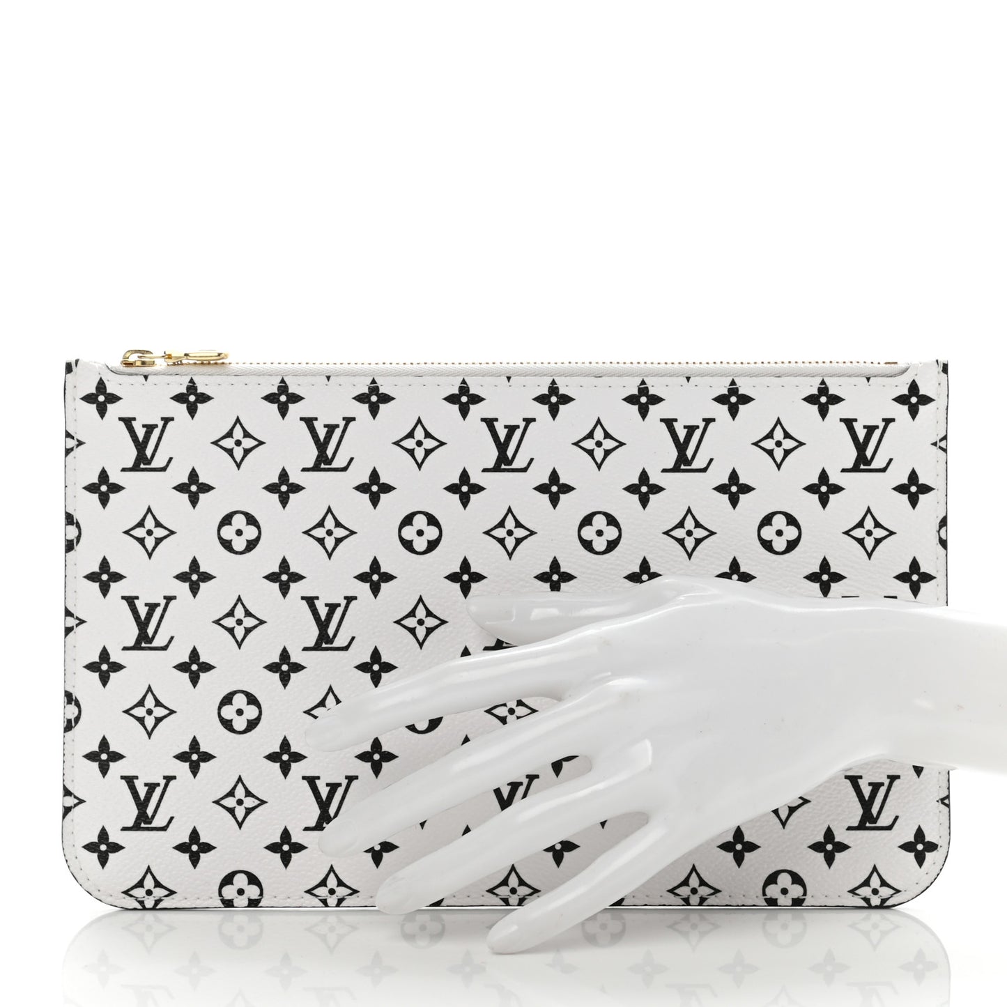 Monogram Giant Neverfull MM GM Pochette White