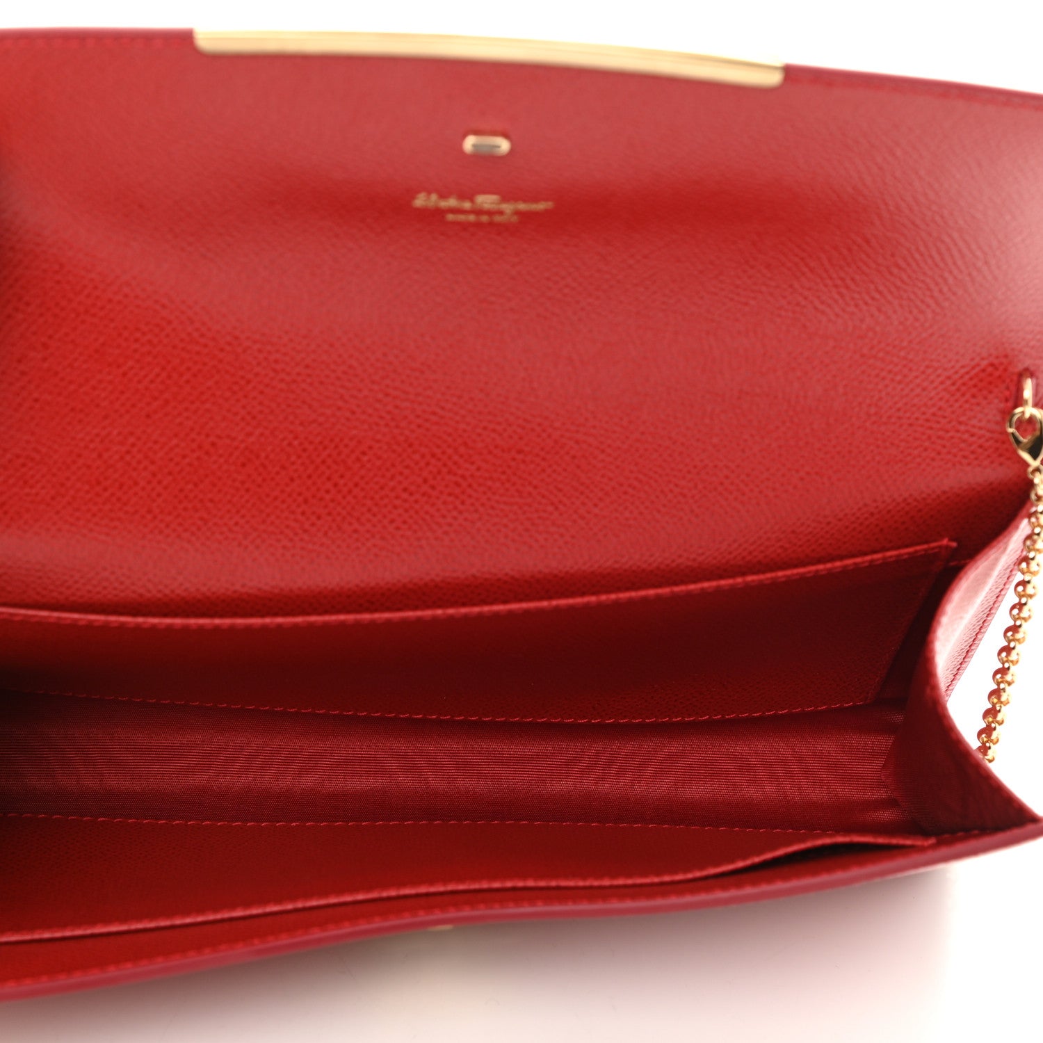 Salvatore Ferragamo Hammered Calfskin Mini Gancini Icona Bag Lipstick 5 of 8