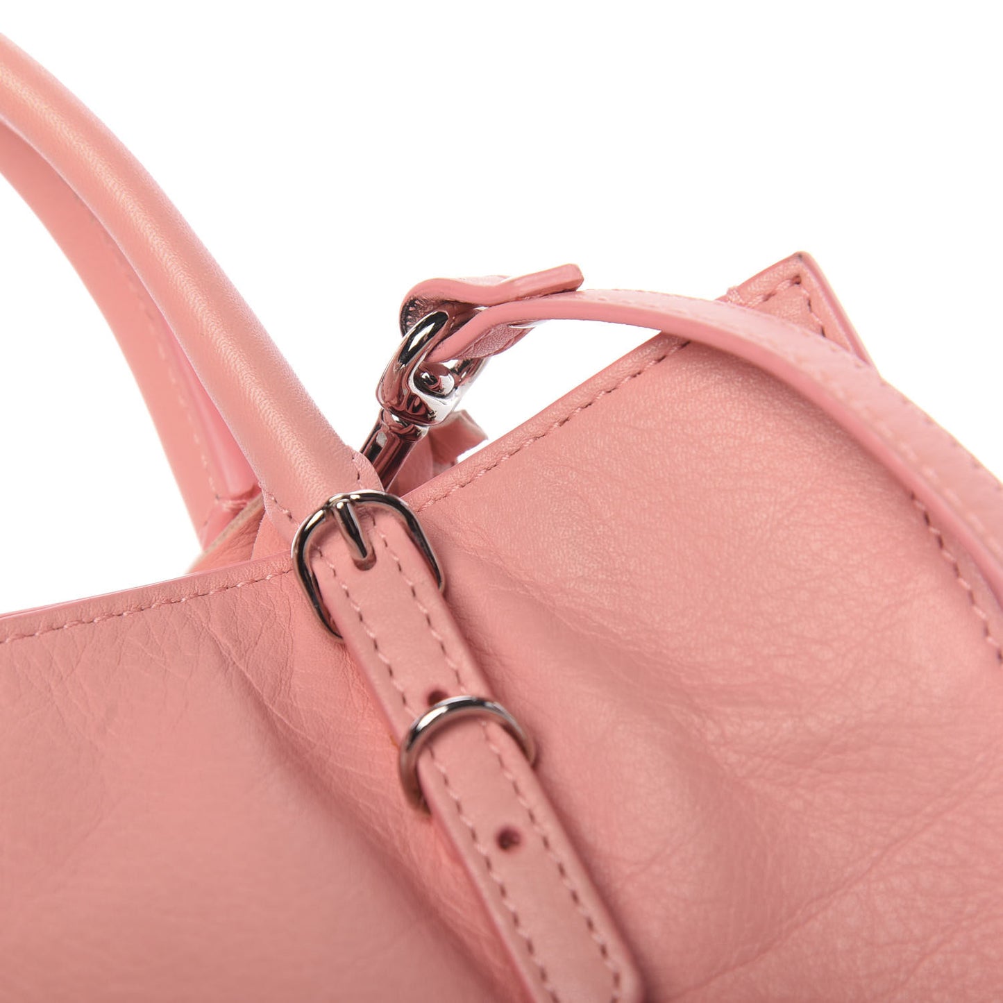 Veau Papier A4 Zip Around Tote Rose Vieux Rose