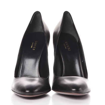 Gucci Nappa Horsebit High Heel Pumps 38 Black 2 of 9