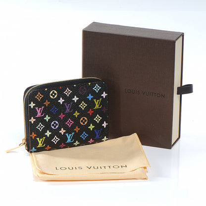 Louis Vuitton Monogram Multicolor Zippy Coin Purse Black 8 of 8