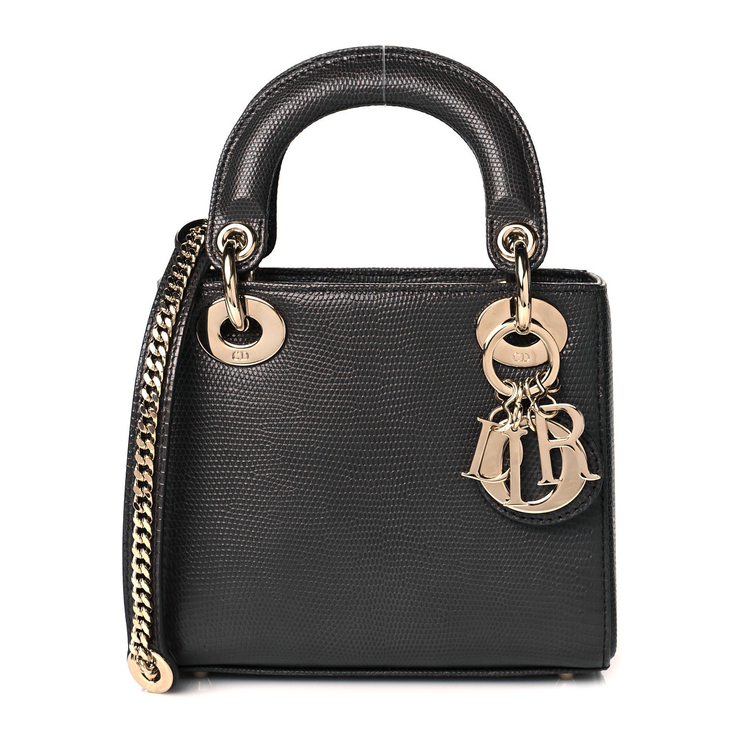 Christian Dior Lizard Mini Lady Dior Grey 1 of 9
