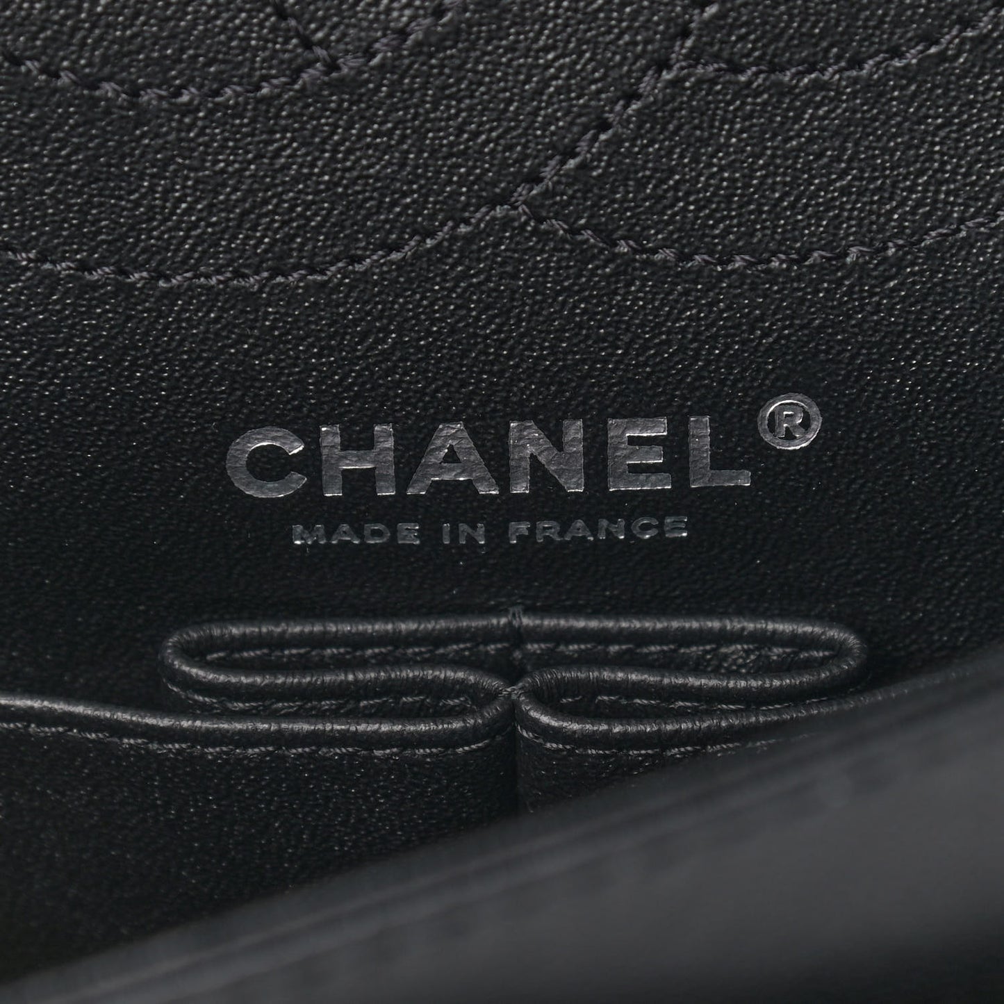 Sheepskin Chevron Quilted Studded 2.55 Reissue 225 Flap Black
