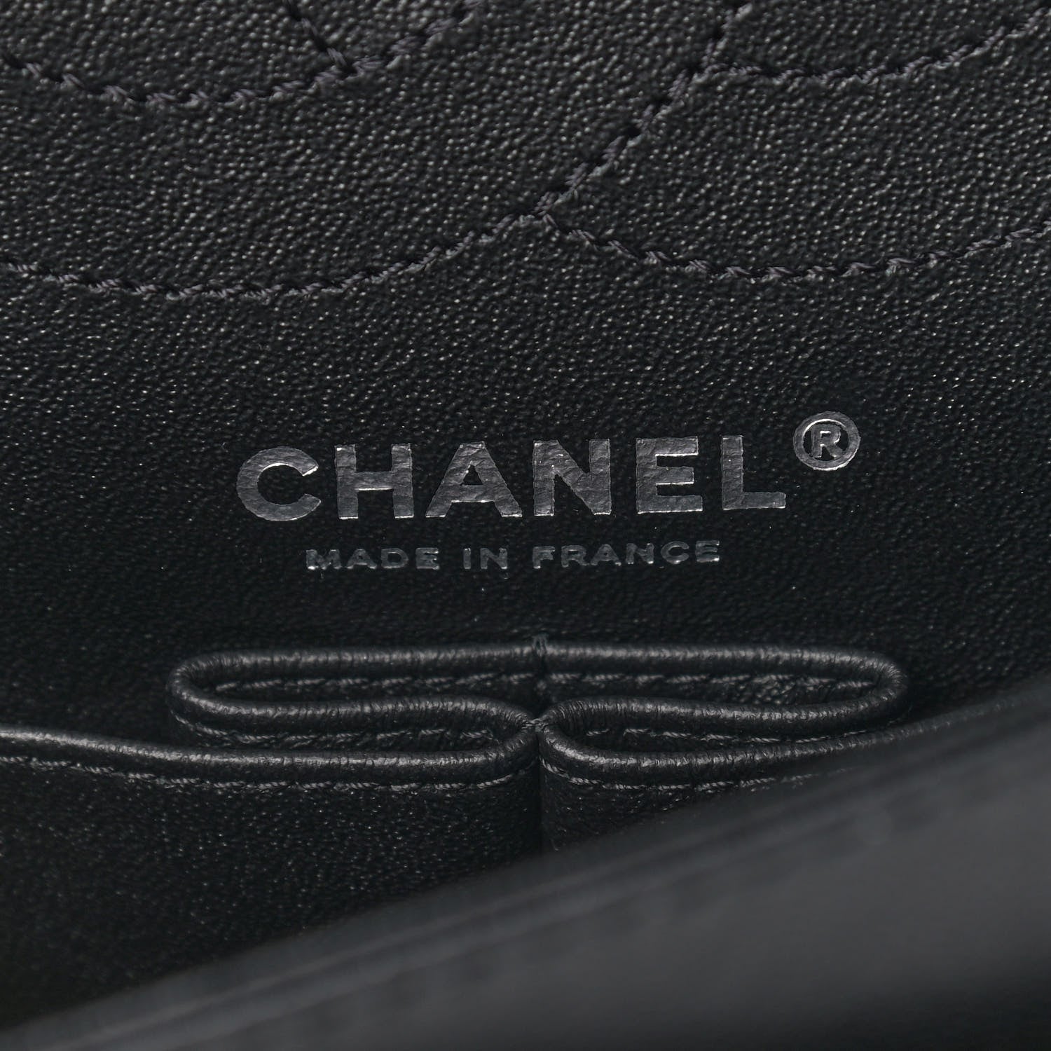 Chanel Sheepskin Chevron Quilted Studded 2.55 Reissue 225 Flap Black 5 of 11