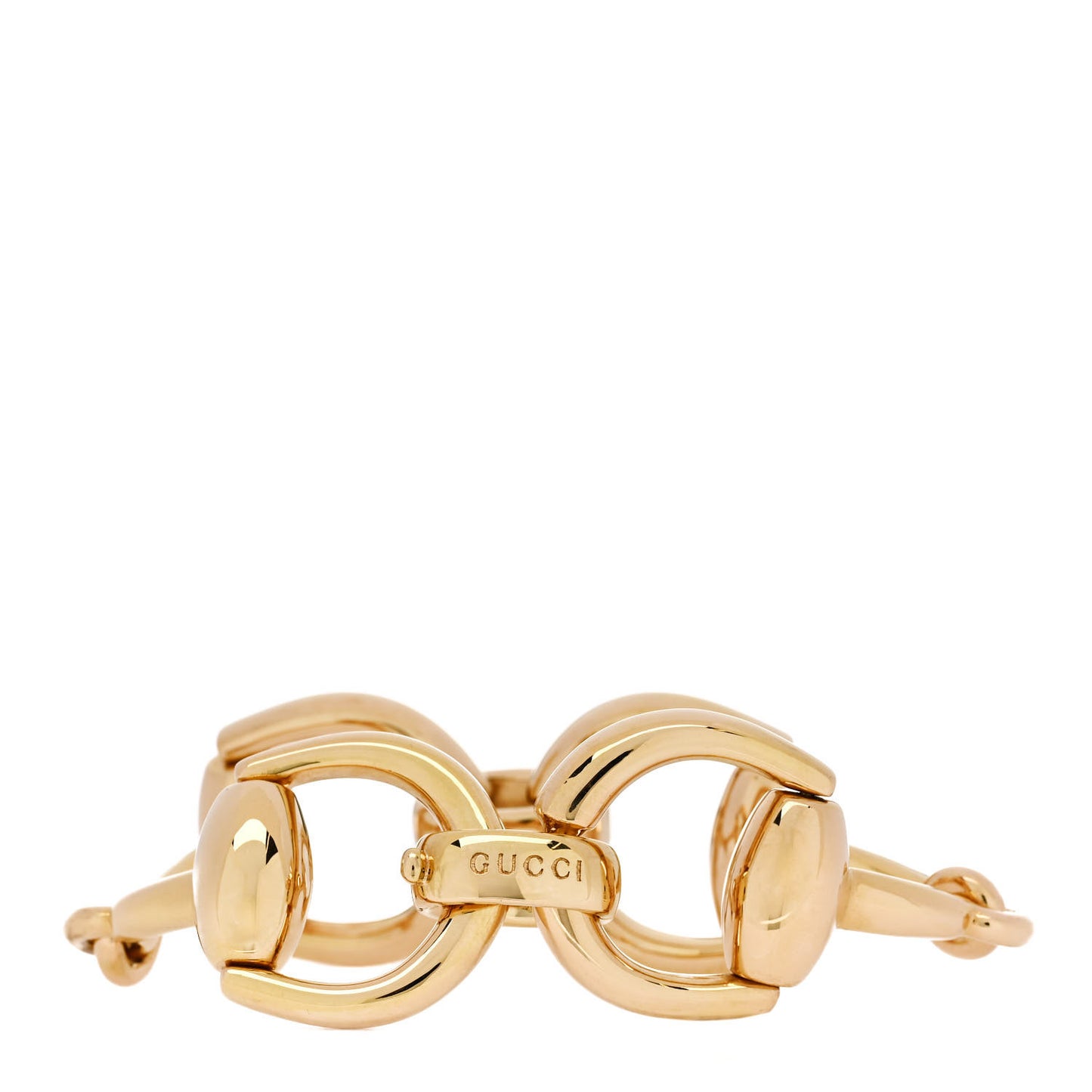 18K Yellow Gold Large Horsebit Bracelet