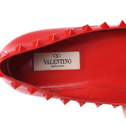 Valentino Garavani Nappa Monochrome Rockstud Ballerina Flats 39 Rouge Pur 7 of 13