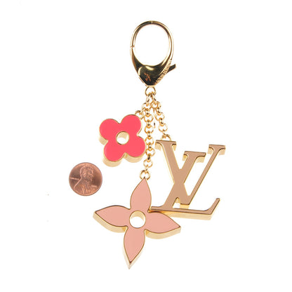 Louis Vuitton Fleur De Monogram Bag Charm Pink 2 of 6