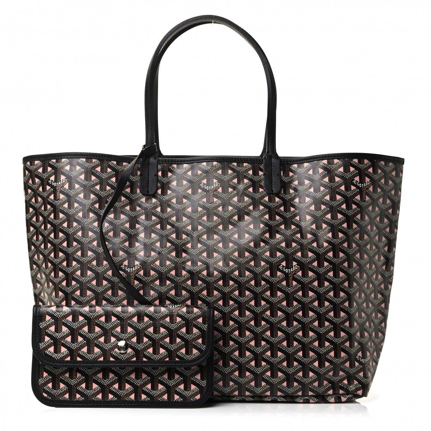 Goyard Goyardine Saint Louis Claire Voie PM Black Pink 1 of 4