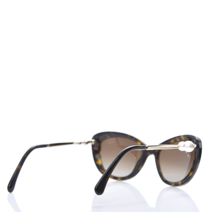Chanel Acetate Pearl Polarized Cat Eye Sunglasses 5340-H Tortoise 4 of 7