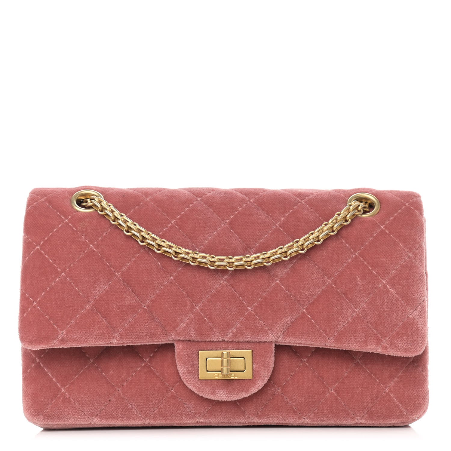 Chanel Velvet Quilted 2.55 Reissue 225 Flap Pink 1 of 10