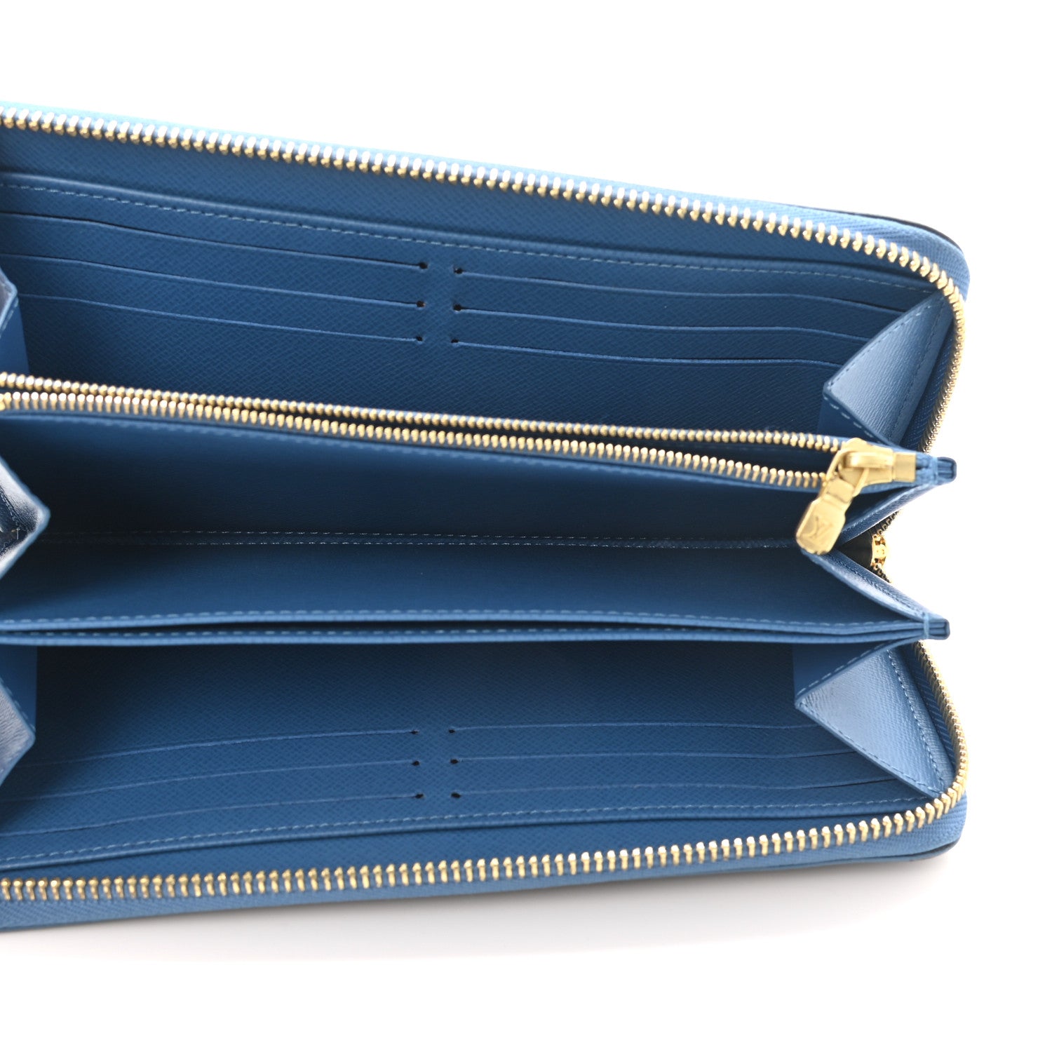 Louis Vuitton Monogram Zippy Wallet Blue Jean 5 of 8