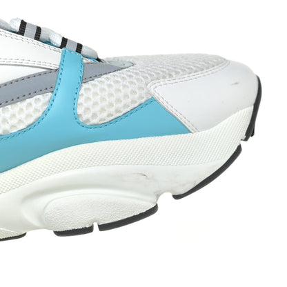 Christian Dior Technical Mesh Calfskin Mens B22 Sneakers 43 White Blue Grey 14 of 20