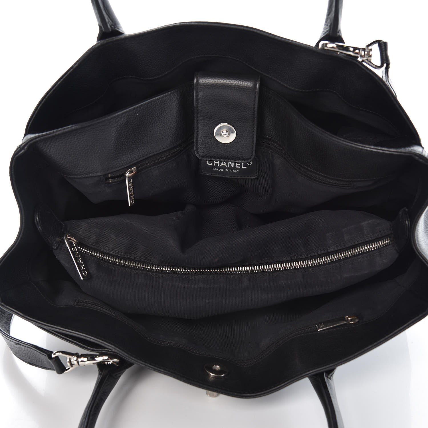 Chanel Calfskin Cerf Executive Shopper Tote Black 6 of 19