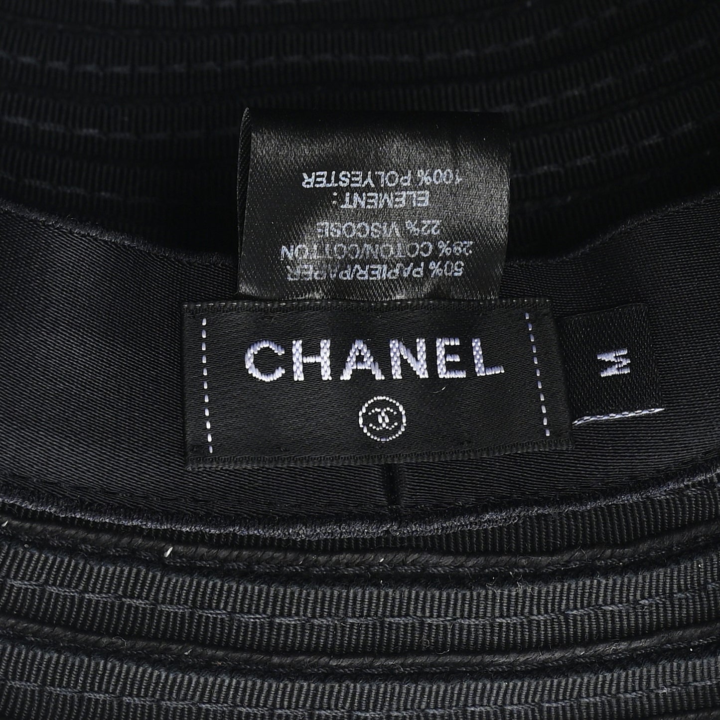 Cotton Viscose CC Bucket Hat M Black