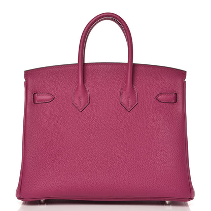 Hermes Togo Birkin 25 Rose Pourpre 5 of 36