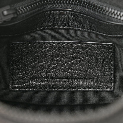 Alexander Wang Pebbled Lambskin Mini Rockie Black Matte Bronze Black Hardware 6 of 8