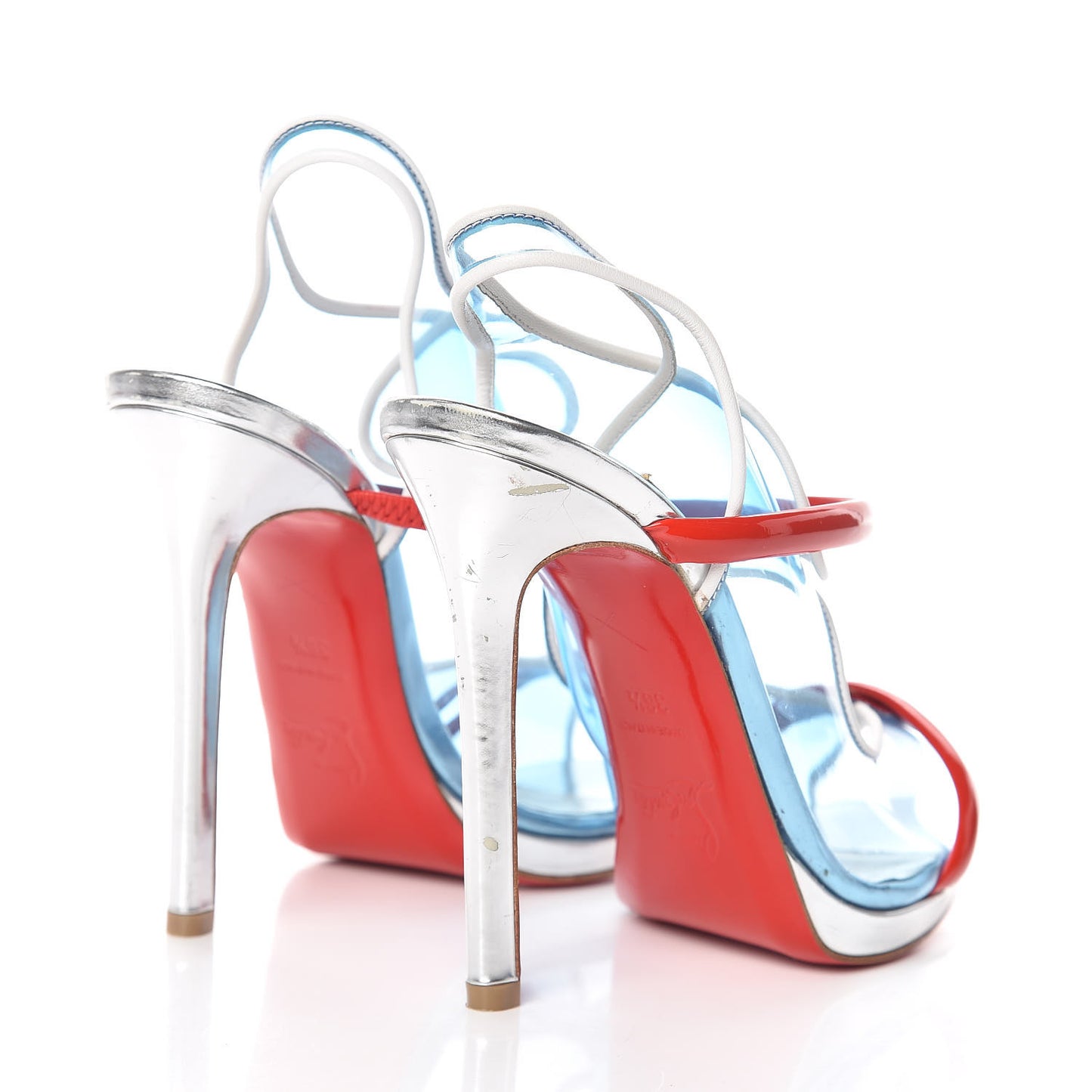 PVC Patent Aqua Ronda 120 Sandals Black 36.5 Aquamarine