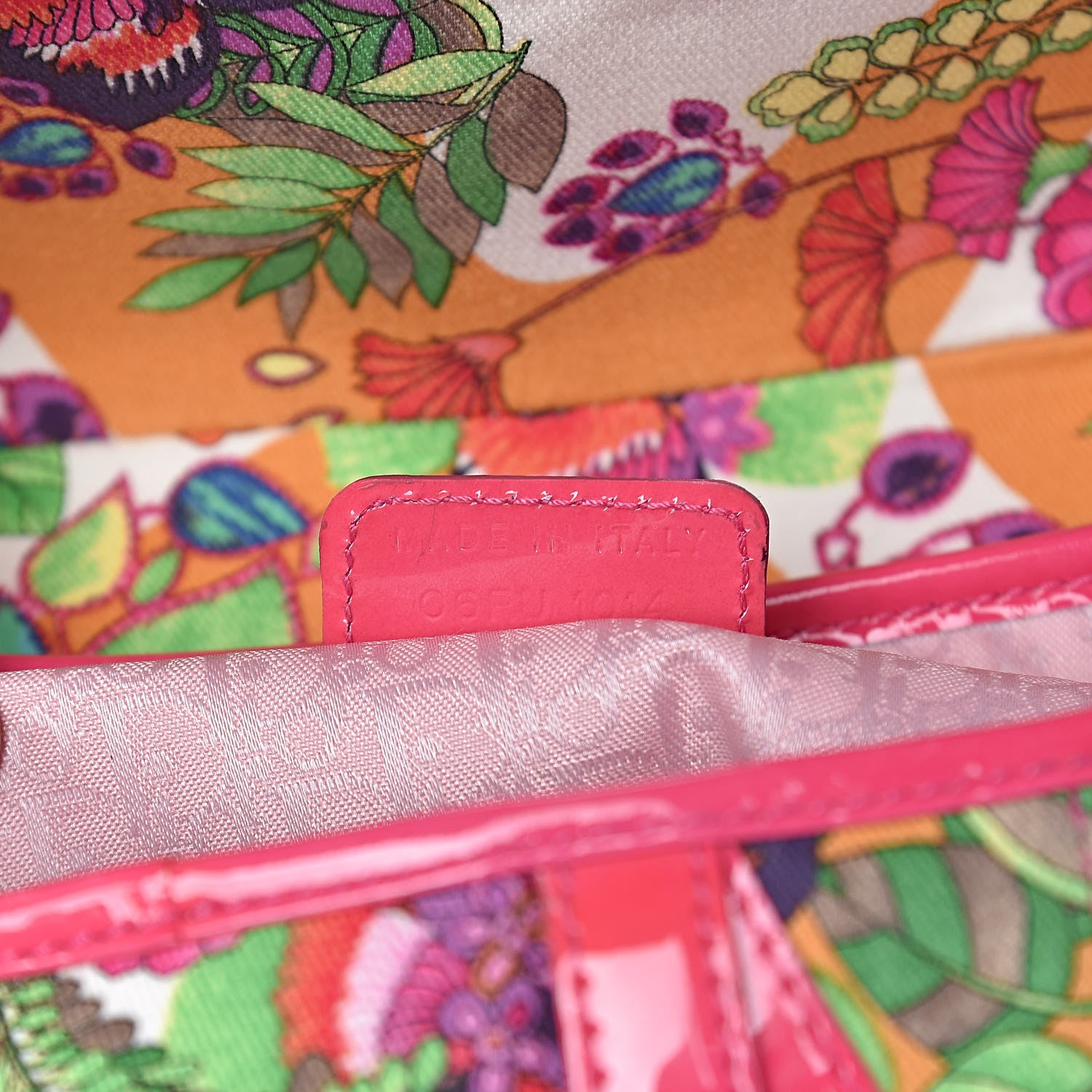 Christian Dior Canvas Floral Saddle Bag Multicolor 7 of 10