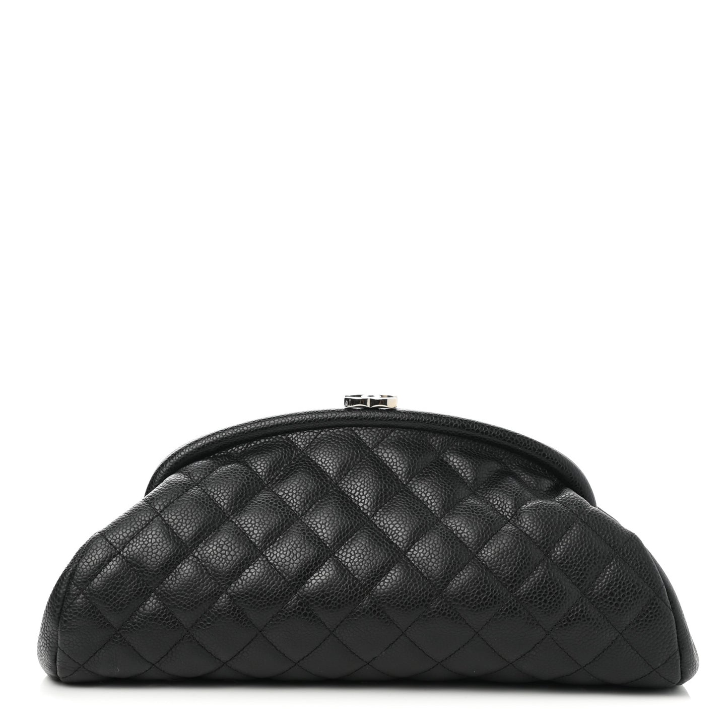 Caviar Quilted Timeless Clutch Black