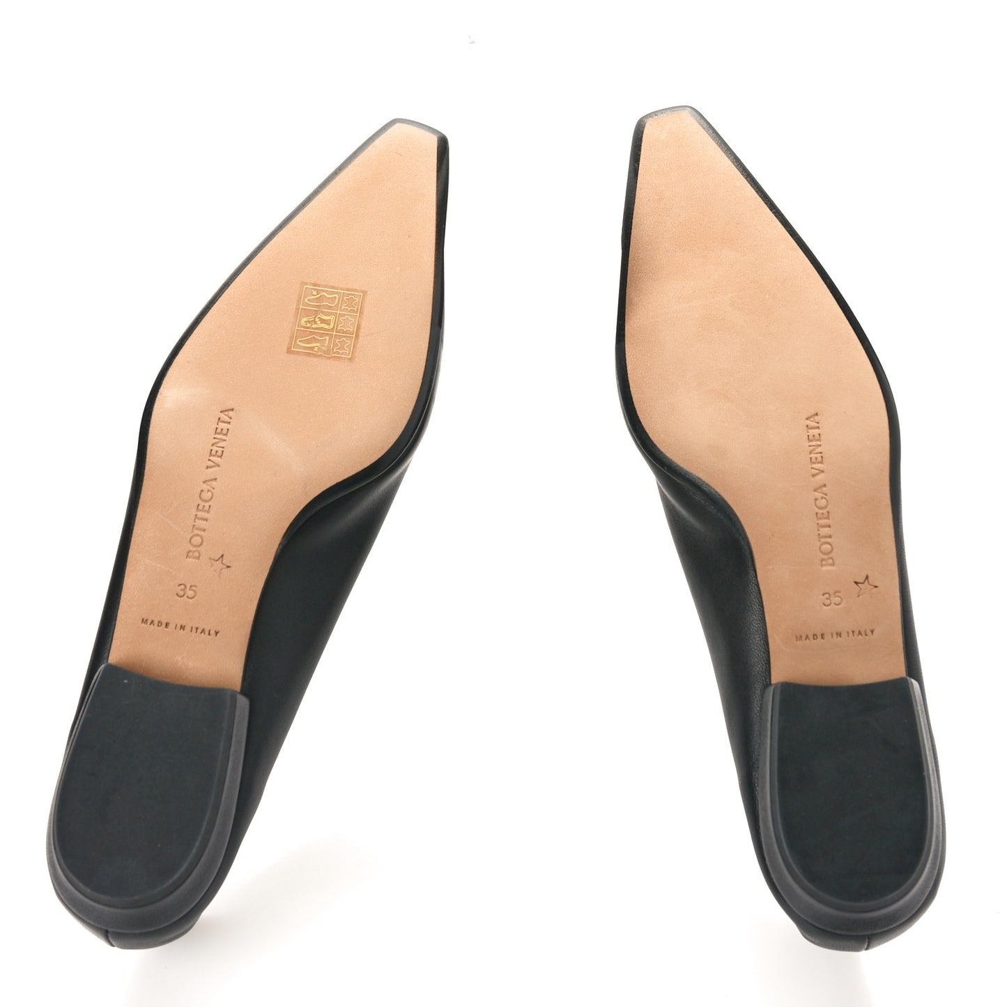 Nappa Almond Flats 35 Black
