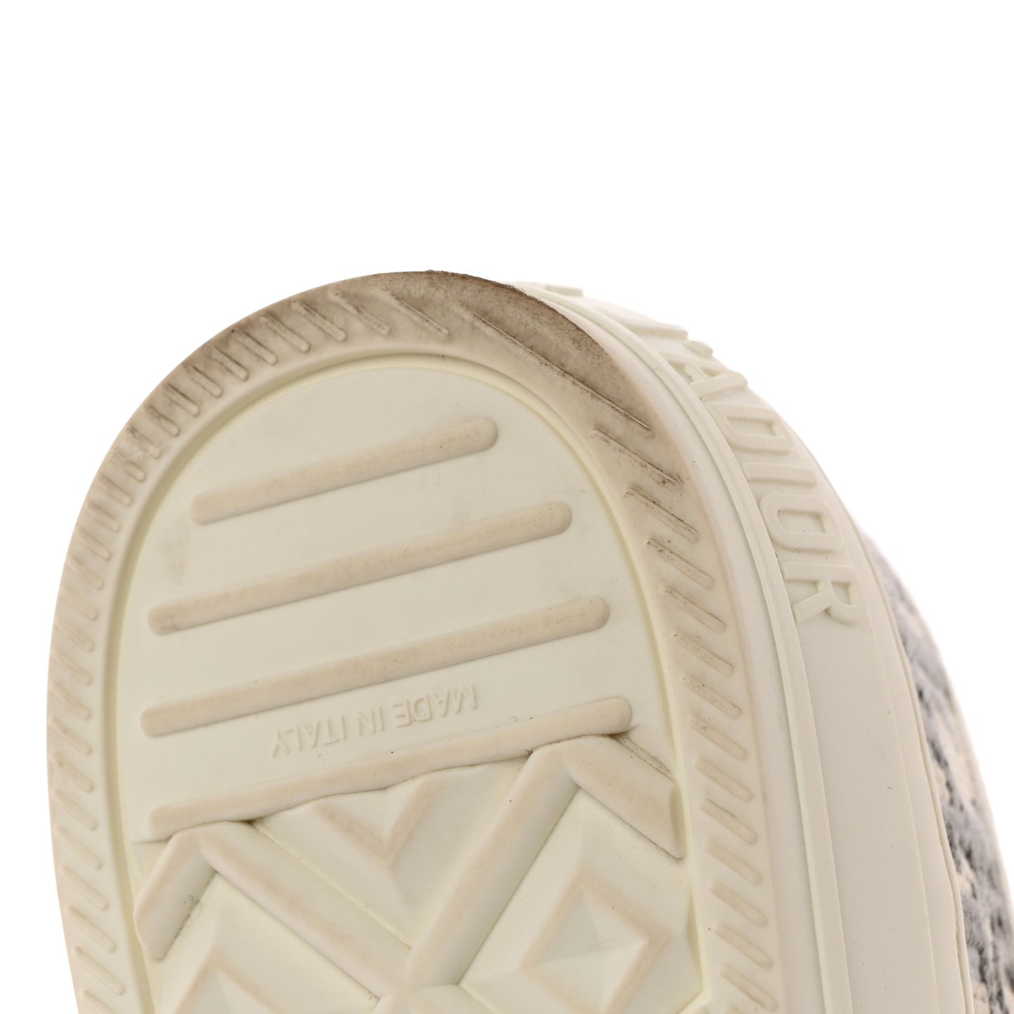 Canvas Oblique Walk'N'Dior Low Top Sneakers 35.5 Stone Grey