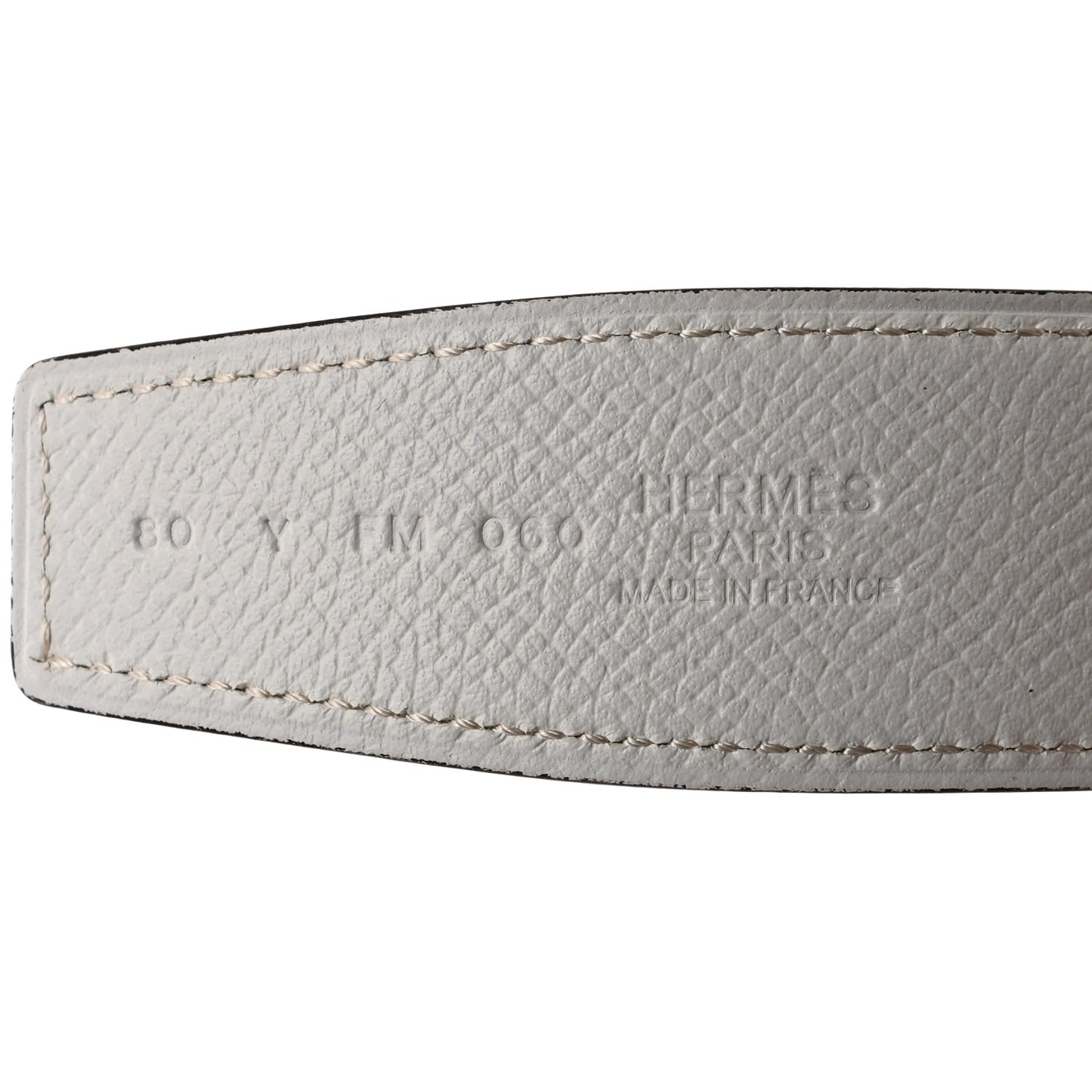 Epsom 32mm H Belt 80 85/34 White Etoupe
