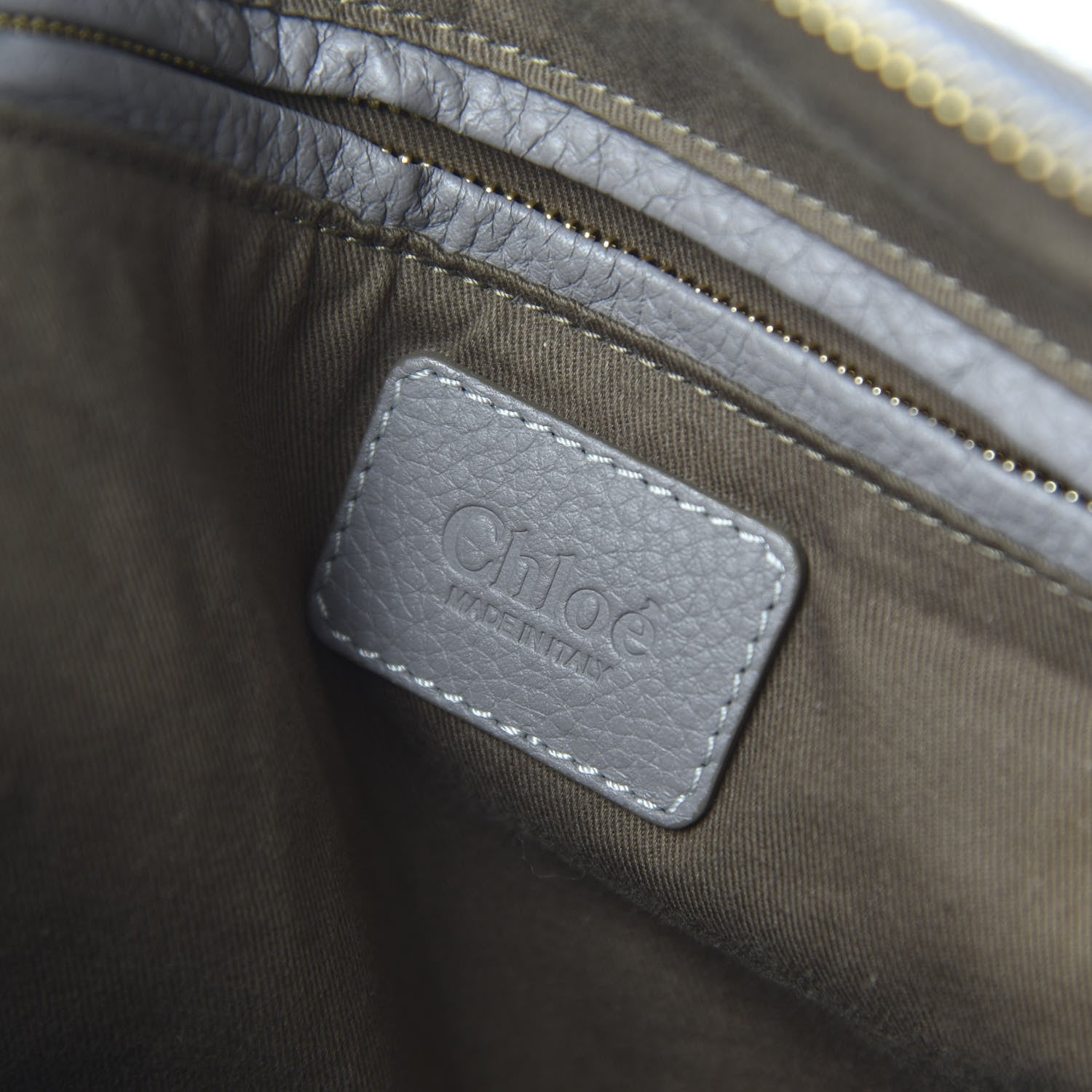 Chloe Calfskin Large Marcie Satchel Cashmere Grey 8 of 13
