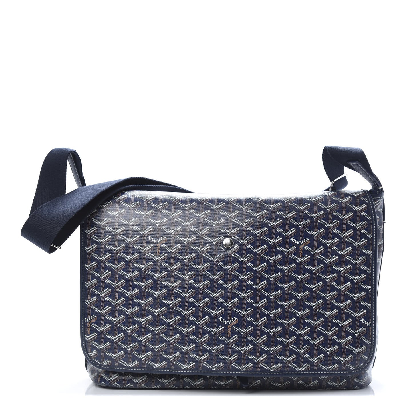 Goyardine Capetien Messenger Bag Navy