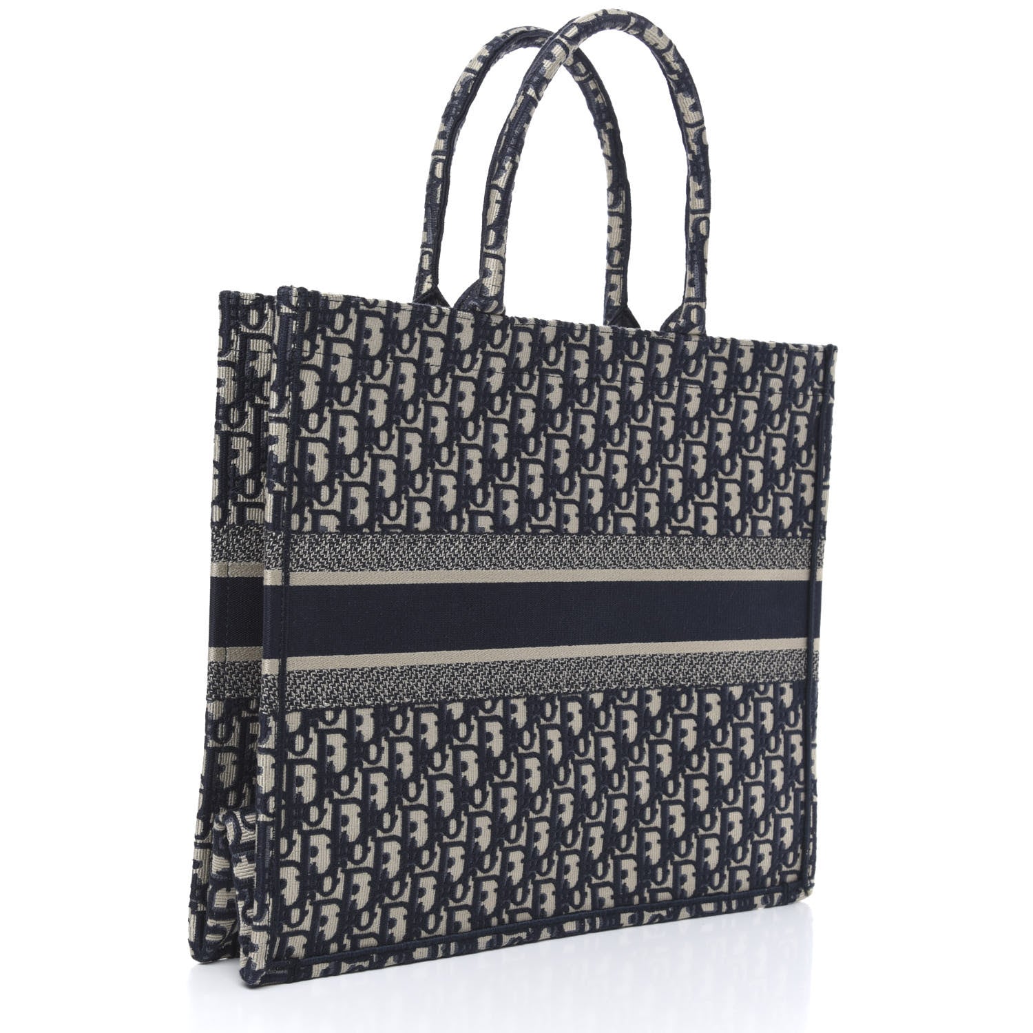Christian Dior Oblique Book Tote Blue Multicolor 3 of 11