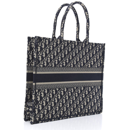Christian Dior Oblique Book Tote Blue Multicolor 3 of 11