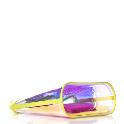 MCM Iridescent PVC Shopper Tote Neon Hologram 5 of 13