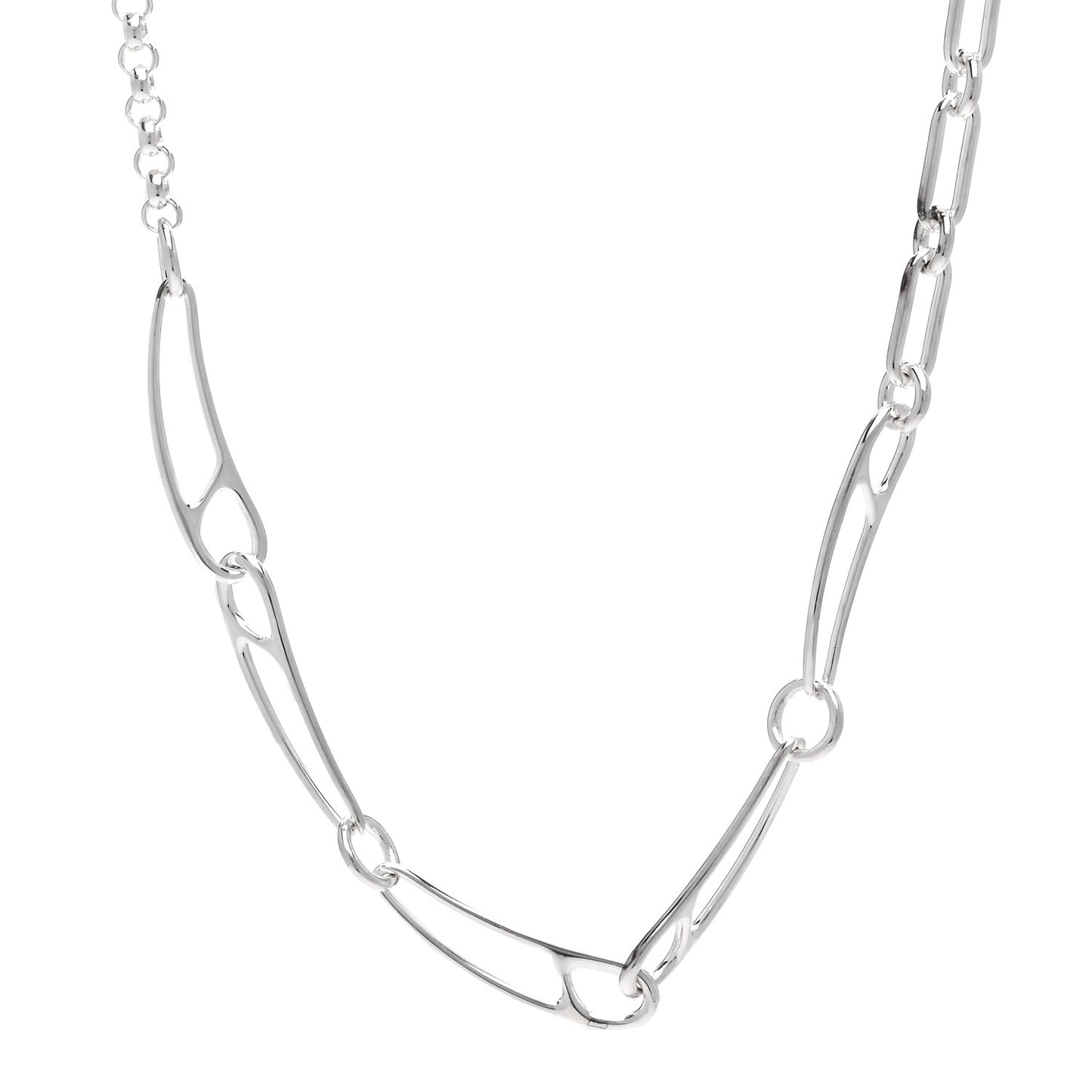 Sterling Silver Chaine d'Ancre Punk Necklace ST