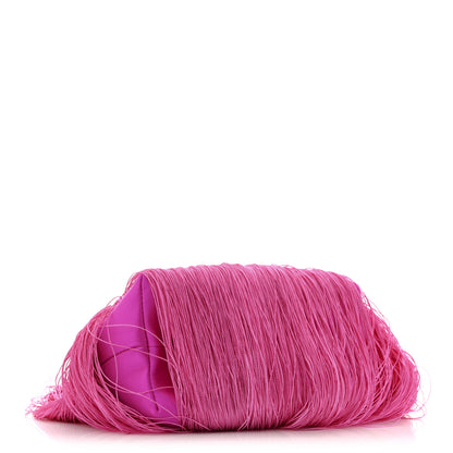 Jimmy Choo Satin Fringe Bon Bon Bag Fuchsia 4 of 12