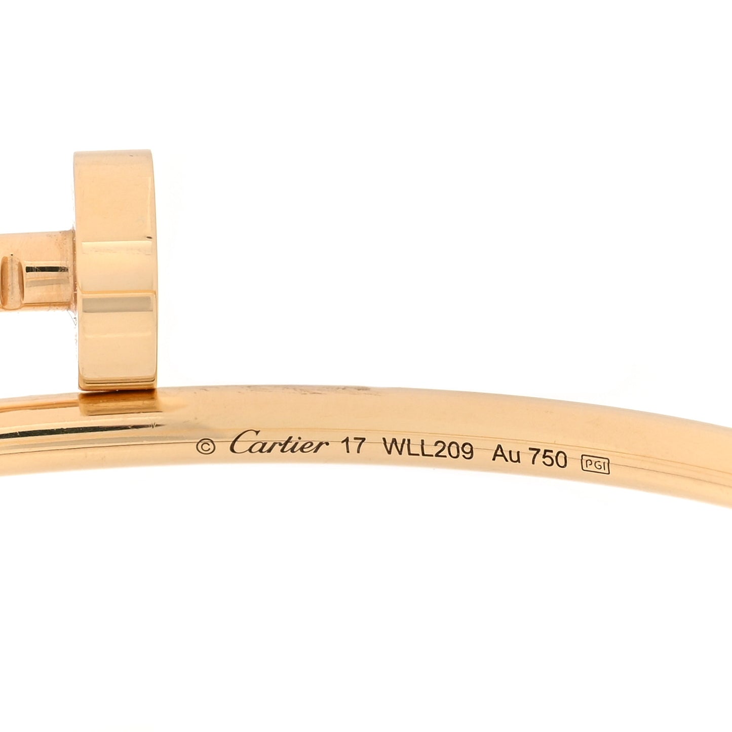 18K Yellow Gold Small Juste Un Clou Bracelet 17